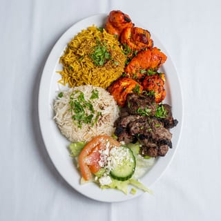 Chicken & Lamb Kabob Platter